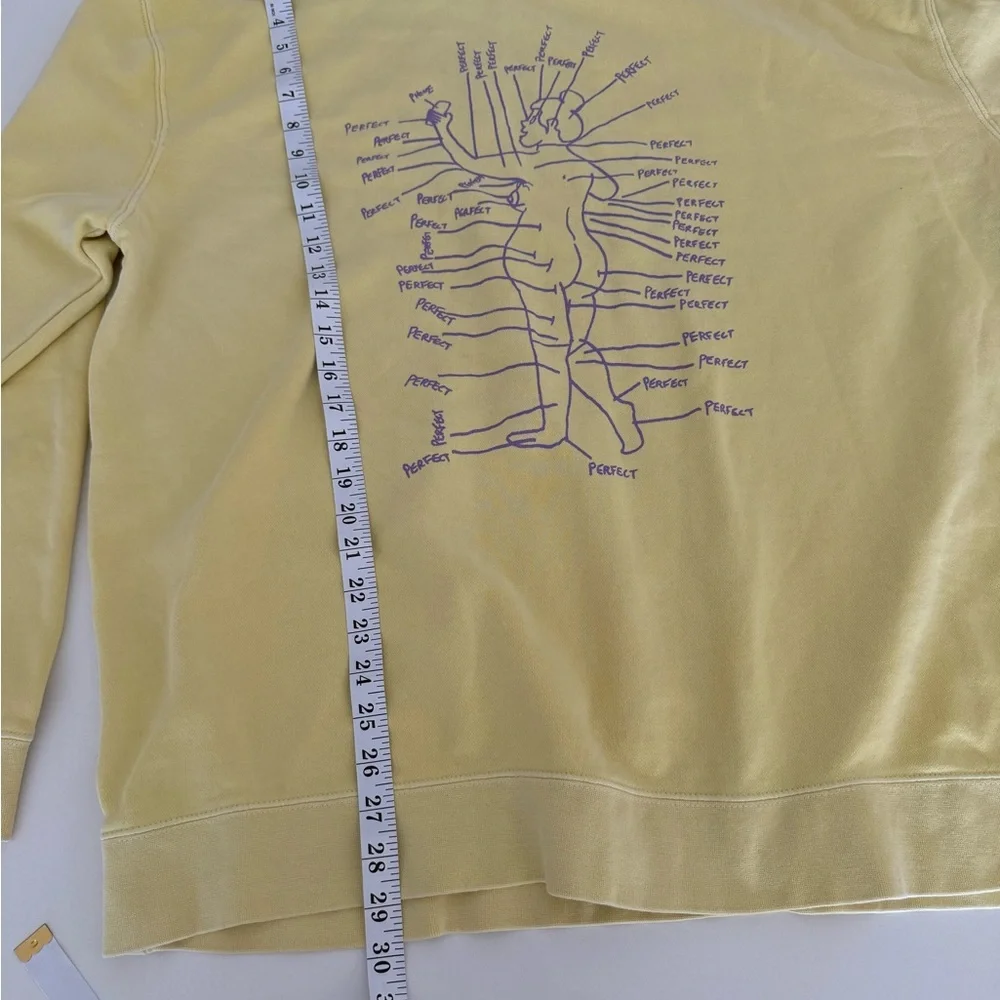 Porous Walker ‘Perfect’ Sweatshirt Yellow Graphic Men's Sweater - Picture 6 of 7